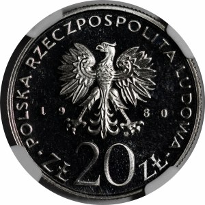 SAMPLE NIKIEL 20 gold 1980 50 Years of the Gift of Pomerania - inscription in section