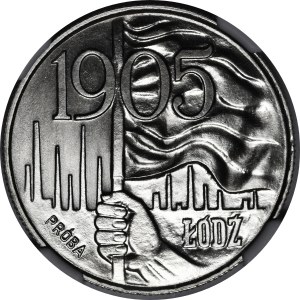 SAMPLE NIKIEL 20 zloty 1980 1905 - Lodz