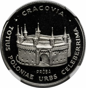 SAMPLE NIKIEL 20 zlotys 1981 Barbican In Krakow.