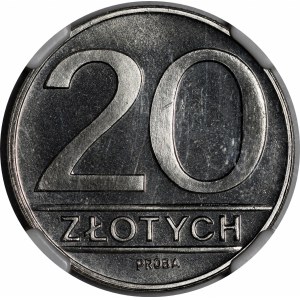 SAMPLE Nikl 20 zlatý 1984