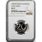 PRÓBA NIKIEL 20 złotych 1989