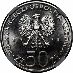 SAMPLE NIKIEL 50 gold 1979 Mieszko I - bust