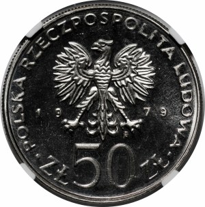 SAMPLE Nickel 50 gold 1979 Mieszko I - half figure