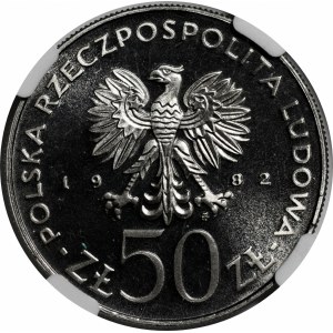 PRÓBA NIKIEL 50 złotych 1982 Bolesław III Krzywousty