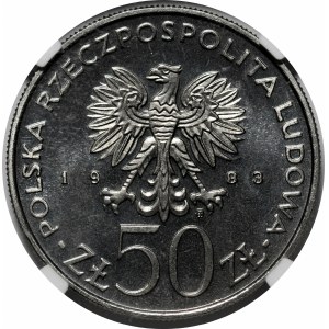 PRÓBA NIKIEL 50 złotych 1983 Jan III Sobieski