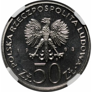 PRÓBA NIKIEL 50 złotych 1983 Ignacy Łukasiewicz