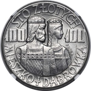SAMPLE Nickel 100 gold 1960 Mieszko and Dabrowka