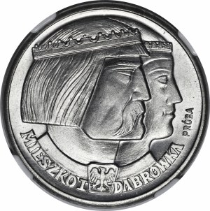 SAMPLE Nickel 100 gold 1960 Mieszko and Dabrowka