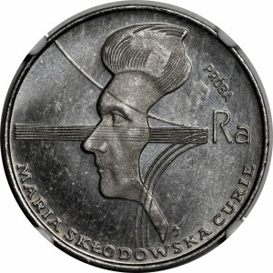 SAMPLE Nickel 100 gold 1974 Maria Skłodowska-Curie, date at the bottom of the obverse