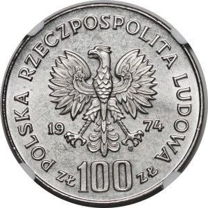 SAMPLE NIKIEL 100 gold 1974 Royal Castle in Warsaw