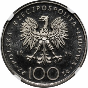 PRÓBA NIKIEL 100 złotych 1976 Tadeusz Kościuszko - głowa w prawo
