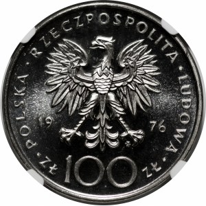 PRÓBA NIKIEL 100 złotych 1976 Tadeusz Kościuszko - głowa na wprost