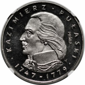 SAMPLE NIKIEL 100 gold 1976 Casimir Pulaski - head left