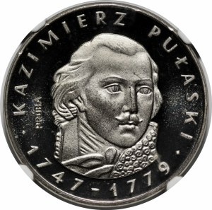 SAMPLE NIKIEL 100 gold 1976 Casimir Pulaski - head right