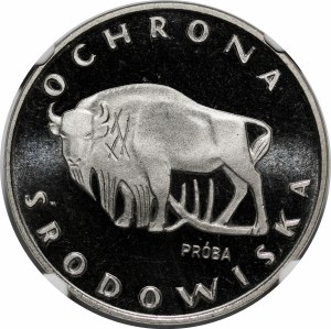 SAMPLE NIKIEL 100 PLN 1977 Environmental Protection - Bison