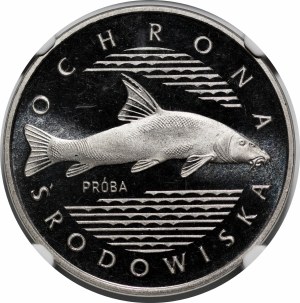 SAMPLE NIKIEL 100 PLN 1977 Environmental Protection - Fish