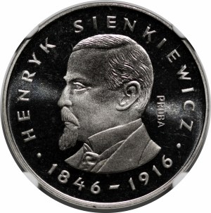PROSPECT NIKIEL 100 zlotys 1977 Henryk Sienkiewicz - inscription in full circle