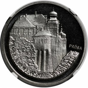 PRÓBA NIKIEL 100 złotych 1977 Zamek Królewski Na Wawelu - fragment zamku