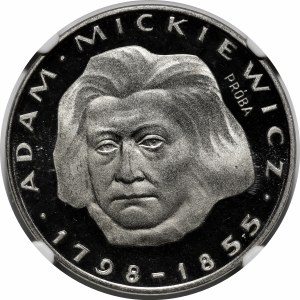 PRÓBA NIKIEL 100 złotych 1978 Adam Mickiewicz - głowa na wprost