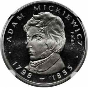 PRÓBA NIKIEL 100 złotych 1978 Adam Mickiewicz - głowa w lewo z lokiem
