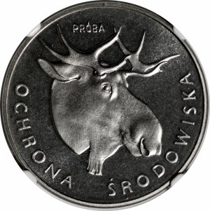 SAMPLE NIKIEL 100 gold 1978 Environmental Protection - Moose Head