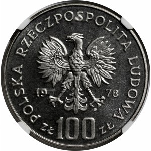 PRÓBA NIKIEL 100 złotych 1978 Ochrona Środowiska - Głowa Łosia