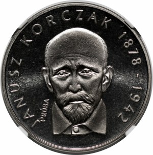 SAMPLE NIKIEL 100 gold 1978 Janusz Korczak - head straight ahead