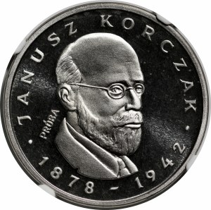 SAMPLE NIKIEL 100 gold 1978 Janusz Korczak - head right