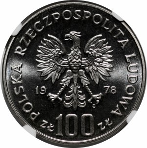 SAMPLE NIKIEL 100 PLN 1978 Environmental Protection - Beaver on the Grass