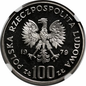 SAMPLE NIKIEL 100 PLN 1979 Environmental Protection - Lynx on the Grass
