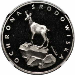 PRÓBA NIKIEL 100 złotych 1979 Ochrona Środowiska - Kozica na skale