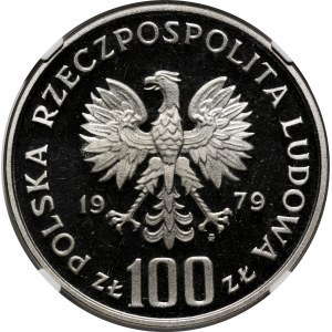 PRÓBA NIKIEL 100 złotych 1979 Ochrona Środowiska - Kozica na skale