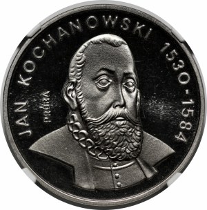 SAMPLE NIKIEL 100 gold 1980 Jan Kochanowski - bust without arms