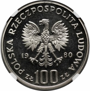 SAMPLE NIKIEL 100 gold 1980 50 years of the Gift of Pomerania