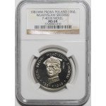 PRÓBA NIKIEL 100 złotych 1981 Władysław Sikorski - głowa na wprost