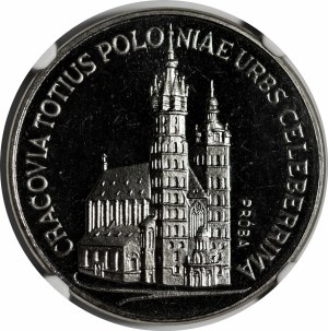 SAMPLE NIKIEL 100 zlotys 1981 St. Mary's Church in Krakow