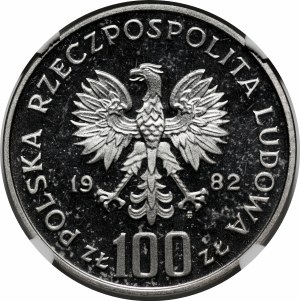 SAMPLE NIKIEL 100 PLN 1982 Environmental Protection - Stork