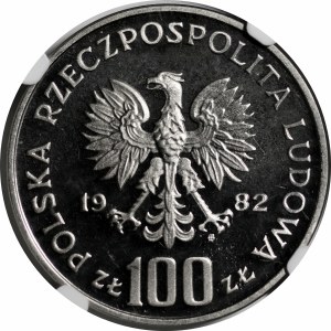 SAMPLE NIKIEL 100 PLN 1982 Environmental Protection - Storks