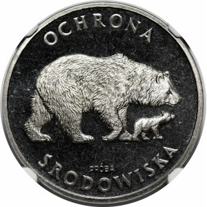 PRÓBA NIKIEL 100 złotych 1983 Ochrona Środowiska - Niedźwiedzie