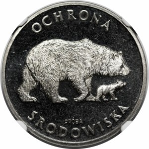 SAMPLE NIKIEL 100 PLN 1983 Environmental Protection - Bears