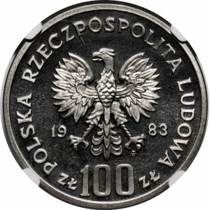 PRÓBA NIKIEL 100 złotych 1983 Ochrona Środowiska - Niedźwiedzie