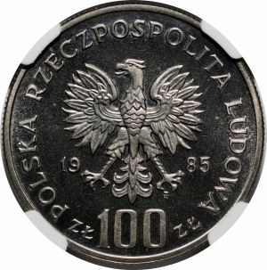 SAMPLE Nickel 100 gold 1985 Monument - Polish Mother's Hospital