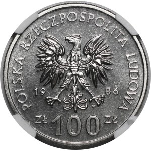PRÓBA NIKIEL 100 złotych 1986 Władysław I Łokietek