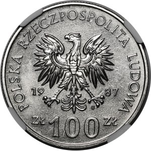 PRÓBA NIKIEL 100 złotych 1987 Kazimierz III Wielki