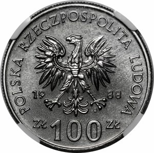 SAMPLE NIKIEL 100 gold 1988 Greater Poland Uprising