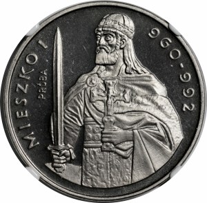 SAMPLE Nickel 200 gold 1979 Mieszko I - half figure