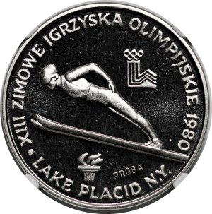 TRY NIKIEL 200 gold 1980 Lake Pacid Games - jumping, with torch