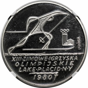 SAMPLE NIKIEL 200 gold 1980 Lake Pacid Games - running, with torch