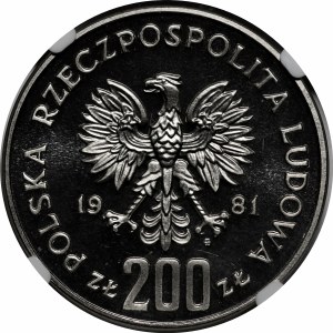 SAMPLE Nickel 200 gold 1981 Boleslaw II the Bold - bust