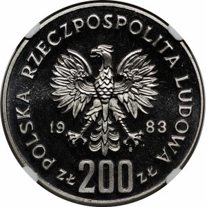 PRÓBA NIKIEL 200 złotych 1983 300 Lat Odsieczy Wiedeńskiej - popiersie